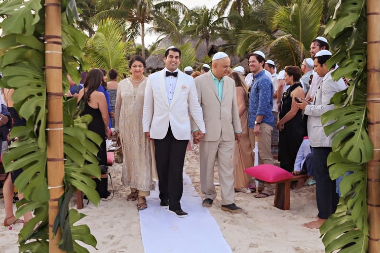 Hindu and Jewish Bohemian Destination Wedding in Tulum