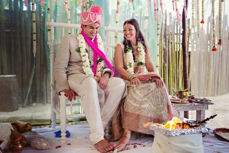 Indian Bohemian Destination Wedding in Tulum