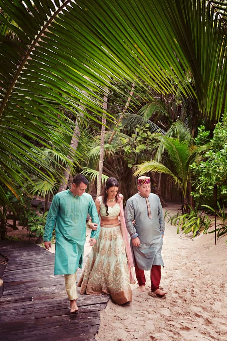 Hindu and Jewish Bohemian Destination Wedding in Tulum