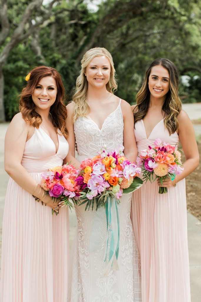 Beach Bridesmaid Dresses from Real Weddings Destination Wedding Details