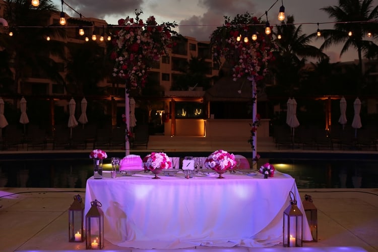 pink destination wedding dreams riviera cancun 33