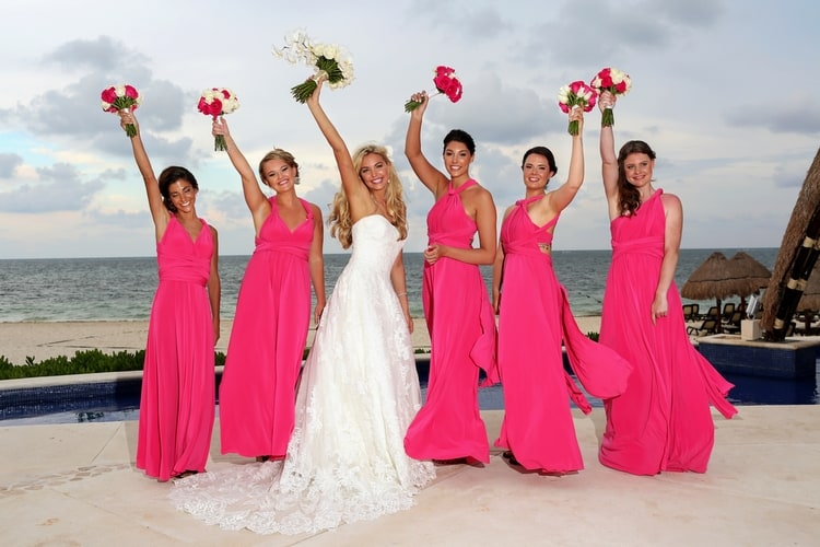 pink destination wedding dreams riviera cancun 47