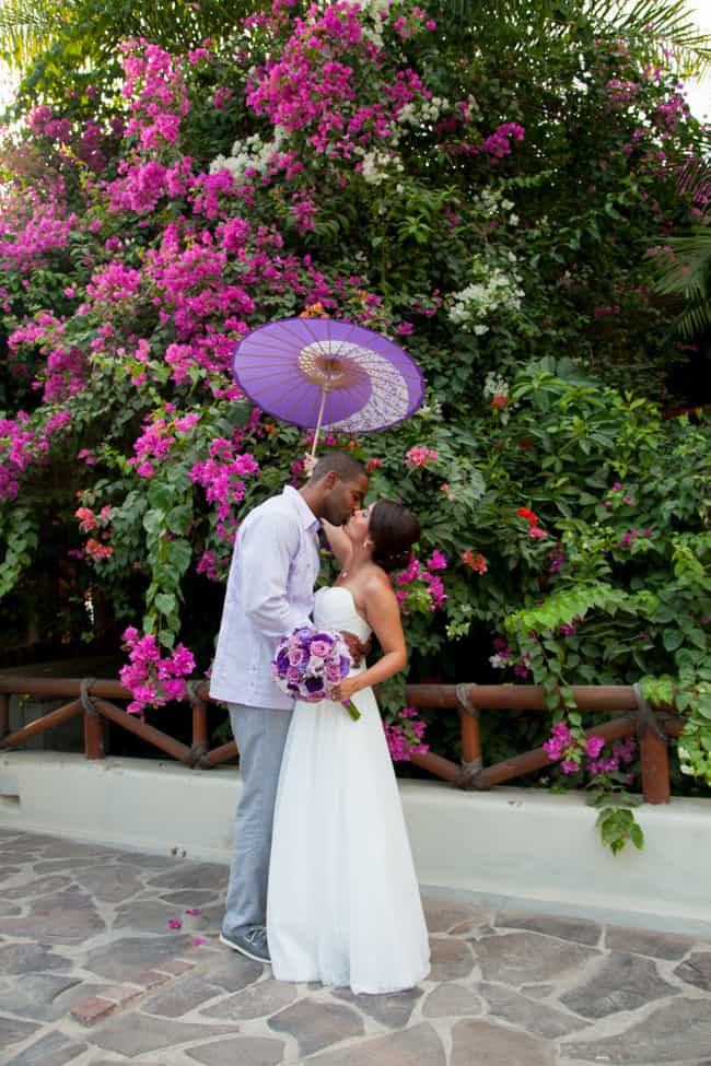 Purple and lavender destination wedding in Puerto Vallarta