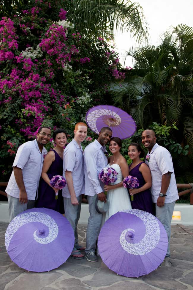 Purple and lavender Puerto Vallarta wedding