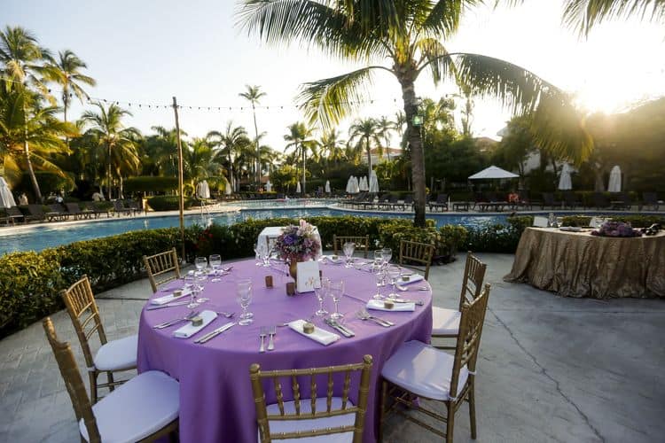 purple and gold destination wedding in Punta Cana_15