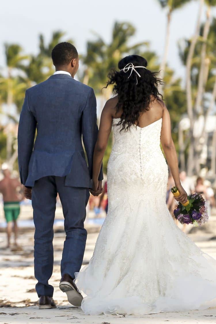 purple and gold destination wedding in Punta Cana 32