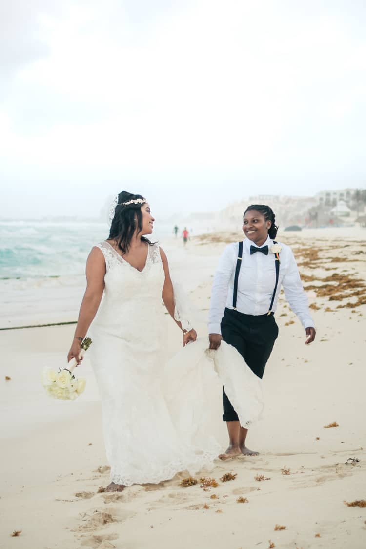 same sex destination wedding in cancun 46