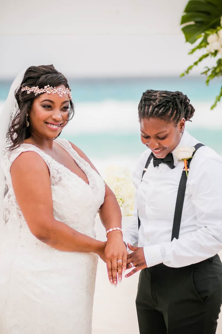 same sex destination wedding in cancun 87