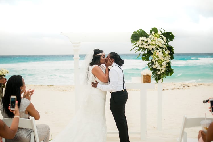 same sex destination wedding in cancun 92