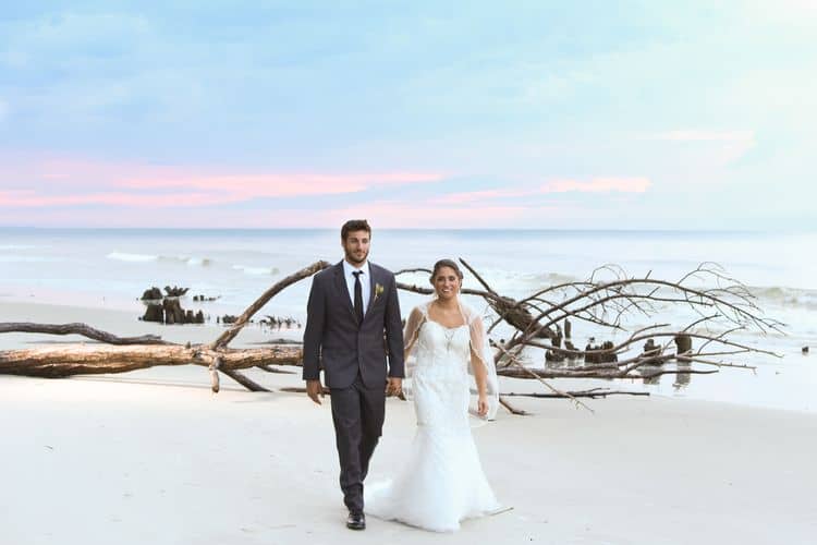 sunrise beach elopement in south carolina