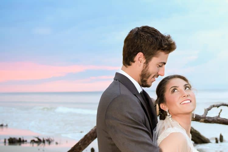 sunrise beach elopement in south carolina