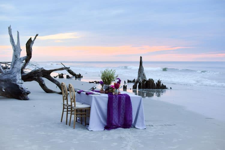 sunrise beach elopement in south carolina