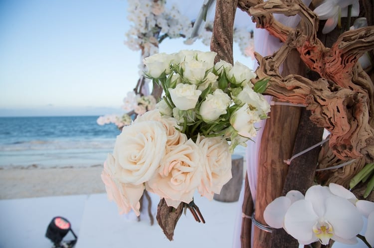 sunset beach wedding