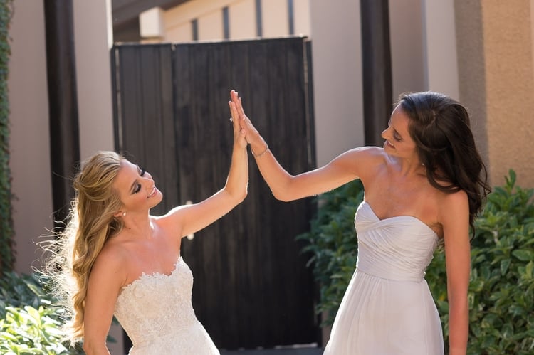 sunset beach wedding at Banyan Tree Mayakoba