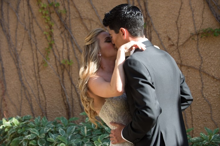 sunset beach wedding at Banyan Tree Mayakoba