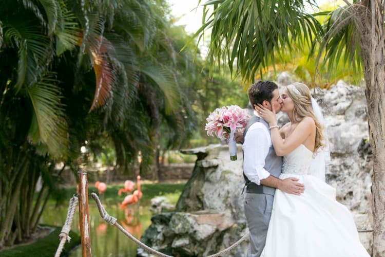turquoise and pink wedding in riviera maya
