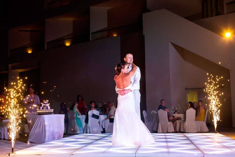 destination wedding at the Live Aqua