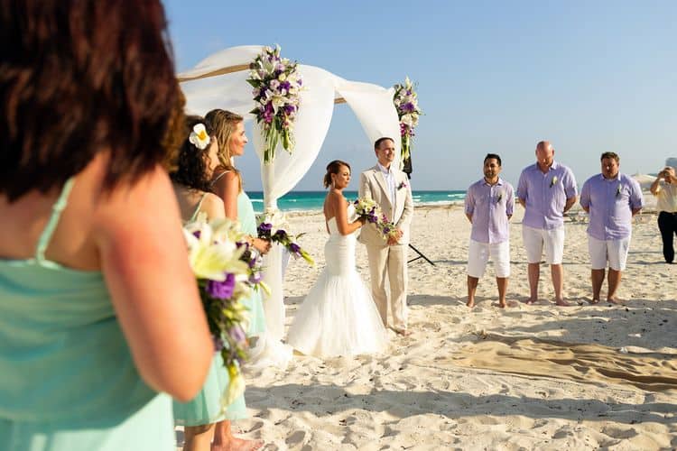 destination wedding at the Live Aqua