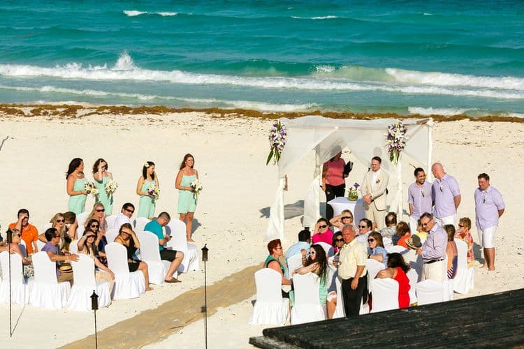 destination wedding at the Live Aqua