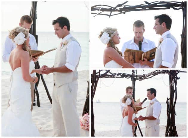 wedding in aruba ring exchange