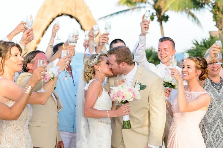 real destination wedding at Dreams Riviera Cancun