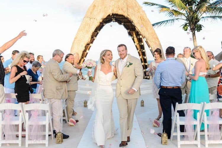 real destination wedding at Dreams Riviera Cancun