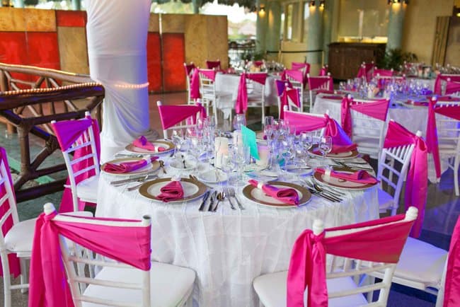 Turquoise and Pink Wedding at the Grand Palladium Kantenah in Riviera Maya