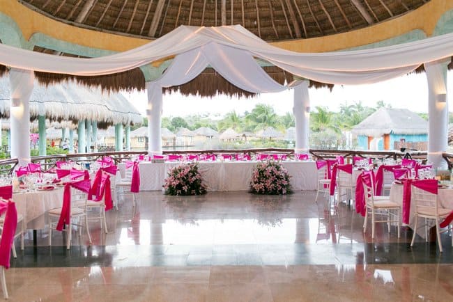 Turquoise and Pink Wedding at the Grand Palladium Kantenah in Riviera Maya